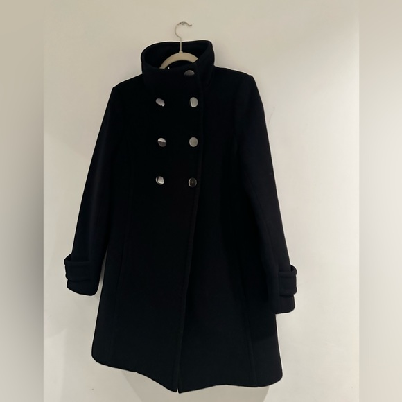 Babaton Cashmere & Wool Coat, Black, Size L - Picture 3 of 8